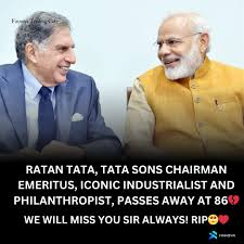 Ratan Tata, Indian industrialist and philanthropist, receiving Padma Vibhushan award, highlighting his leadership in Tata Group and contributions to Indian business and society.