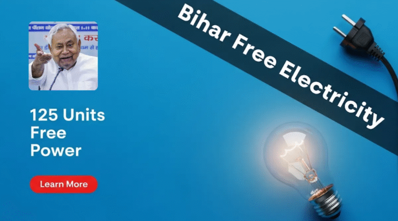 Smart prepaid electricity meter installed in a Bihar household under 125 units free electricity scheme 2025"