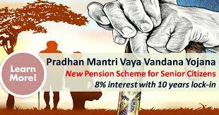 Pradhan Mantri Vaya Vandana Yojana (PMVVY) – A guaranteed pension scheme by LIC for senior citizens aged 60 years and above with 7.4% fixed return.